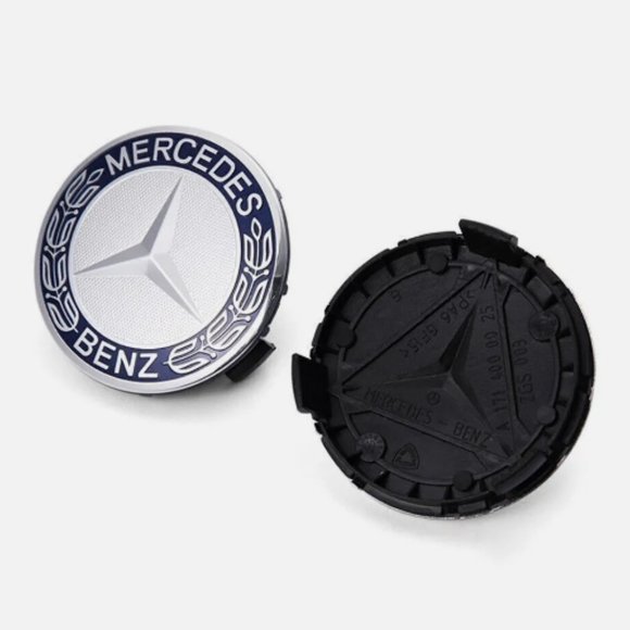 NEW 4 Classic Mercedes-Benz 75MM Wheel Hub Caps - Picture 3 of 4